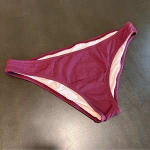SHADE & SHORE Maroon / Burgundy Bikini Bottom